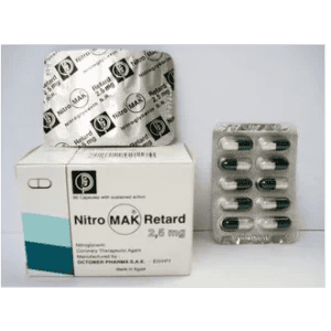 Nitromak Retard 25mg 60cap Vu18 01669534372