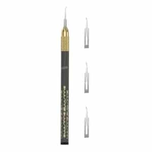 2uul da12 microfix hook for phone pcb underfill clean 3 blades with ultralight carbon fiber holder set 1 large